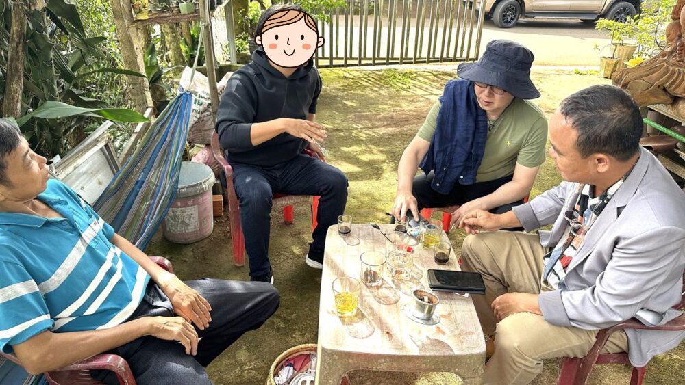 A look at the coffee cupping and dialogue with the plantation owners in Dirin